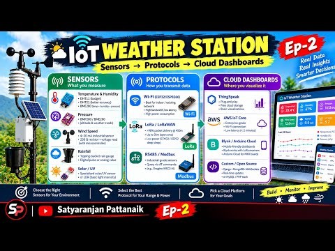 IoT Weather Station Episode 2: Wi‑Fi, LoRaWAN, RS‑485, Modbus & Cloud Dashboards