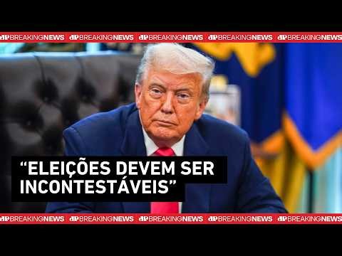 AGORA: Donald Trump afirma que eleição no Brasil “pareceu fraudada”