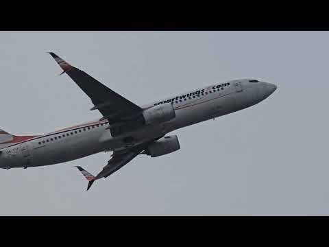 SPICE JET BOEING 737-800 TAKEOFF FROM CHENNAI AIRPORT 