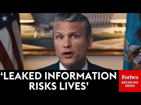 BREAKING NEWS: Pete Hegseth Announces Joint Pentagon-DOJ Task Force To Crack Down On Leakers