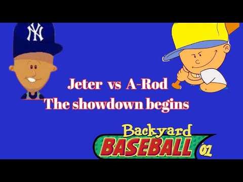 Jeter vs A-Rod - WHO WINS?! | Backyard Baseball 2001| Nostalgic PC Game