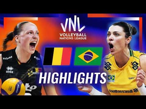 Belgium 🇧🇪 vs. Brazil 🇧🇷 - Highlights | Week 2 | Women's VNL 2026
