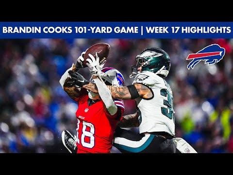 Every Catch by Brandin Cooks in 101-Yard Game vs. Eagles | Week 17 Highlights