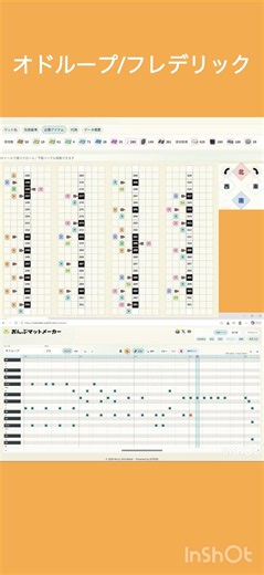 音符マットメーカーでオドループのサビの譜面作ってみた