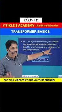 TRANSFORMER BASICS IN ELECTRICAL ENGINEERING (PART 52) #shorts #tiklesacademy