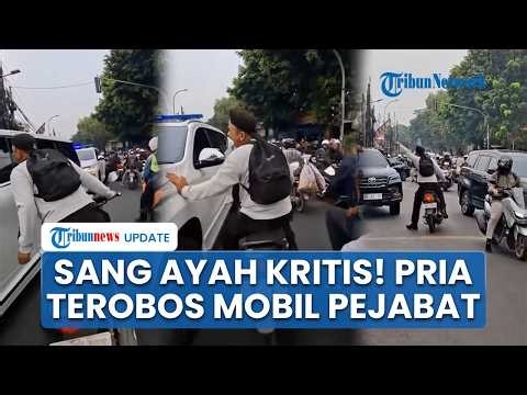 Viral Video Pria Nekat Terobos Iring-iringan Mobil Pejabat demi Ambulans Bawa Sang Ayah yang Kritis