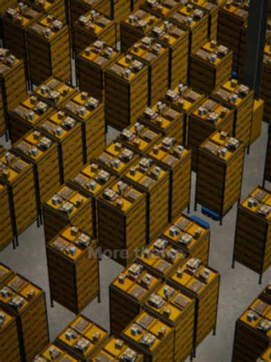 Why Amazon's shelves drive themselves More than a million robots work in Amazon's warehouses, and on the robotic floors the shelves come to the people. Order a phone charger at 9 PM and it sits in one bin on one of thousands of yellow shelves called pods. A robot shorter than a coffee table slides under the pod, lifts the whole thing (Amazon says its Hercules robot can lift 1,250 pounds) and drives it to a person at a station. It finds its way by reading a grid of codes stuck to the floor. The h