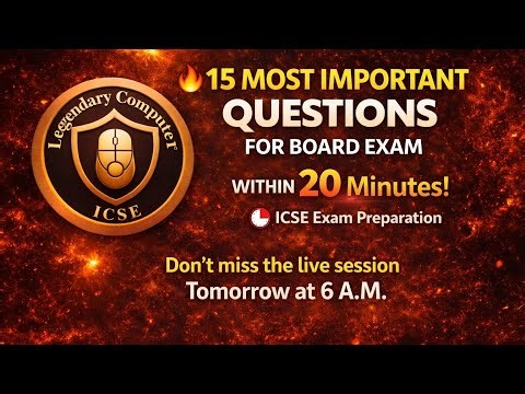 ⚠️ Miss This = Lose Marks 😳 | 15 Important Computer Questions in 20 Minutes