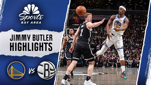 Jimmy Butler highlights: Watch Warriors forward score 21 points in win vs. Nets Read more: shorturl.at/nhmuL | NBC Sports Bay Area / California