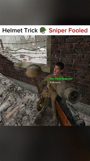 COD2: The Helmet Trick Sniper Fooled 💀