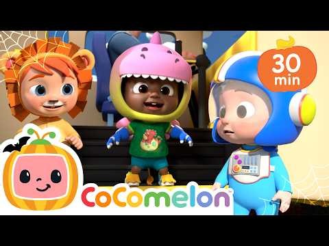 Halloween Wheels on the Bus! A Spooky Ride with CoComelon | Tiny Dance Club
