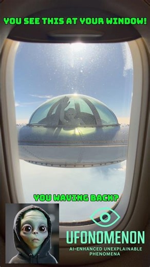 This alien pilot was seen from there window! Must see! #alien #aliens #airplane #sky #flight