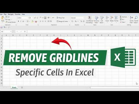 How To Remove Grid lines In Excel from Specific Cells