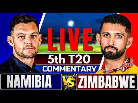 🔴Live: Namibia vs Zimbabwe | 5th T20 | Live Score & Commentary | Live cricket match today