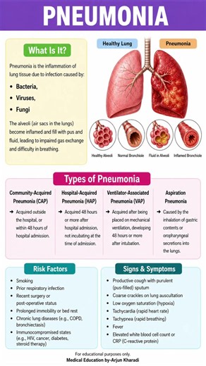 Pneumonia Explained | How Infection Fills the Alveoli & Impairs Gas Exchange | Medical Education