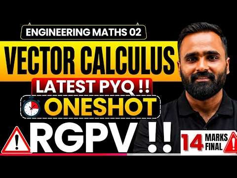 Vector calculus | Engineering Mathematics 2 | One Shot | RGPV | Pradeep Giri Sir