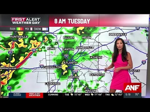 First Alert Forecast: Rain chances increase for Tuesday and Wednesday