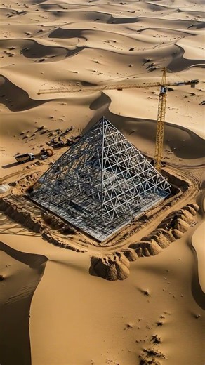 They Built a Glass Pyramid in the Desert… 🏜️🔺
