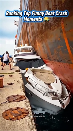 Ranking Top Funny Boat Crash Moments 😂 | Funniest Boat Crashes #shorts