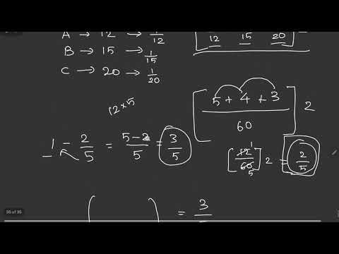 А, В and C can separately do a work in 12, 15 and 20 daysrespectively. They started to work together
