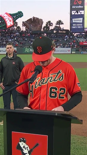 Logan Webb’s Willie Mac Award acceptance speech 🎤