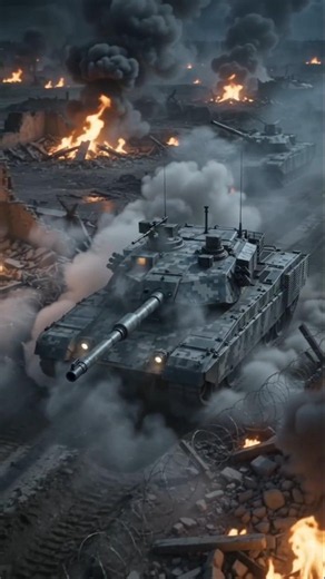 🌙 Epic Tank Battle at Night! #shorts