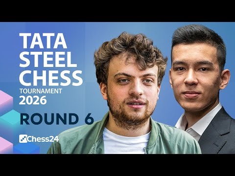 Tata Steel Wijk Aan Zee 2026: Nodirbek v. Gukesh! Sindarov & Hans Look For Sole Lead! Rd 6