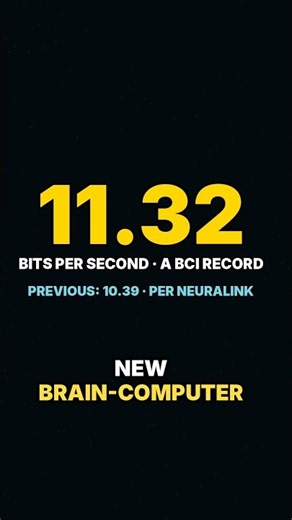 Neuralink Sets a New BCI Record: 11.32 Bits/Sec