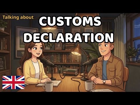 Customs Declaration English Conversation | Travel English