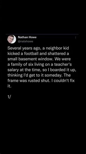 a broken window tells a bigger story | Subscribe for more #motivation 😊👍