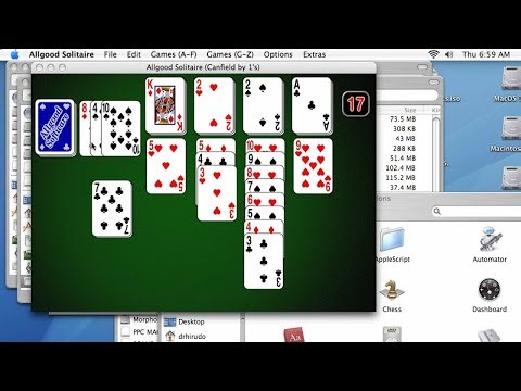 Apple Mac Longplay - Allgood Solitaire - Canfield by 1's