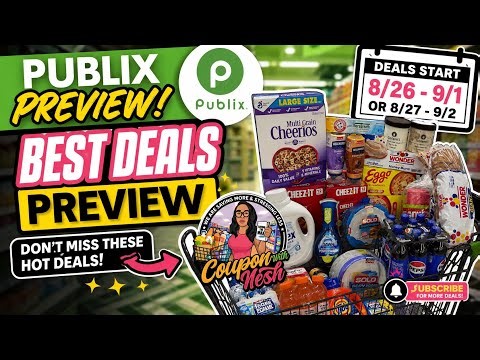 Publix Deals Preview | 8/26–9/1 or 8/27 to 9/2🔥 Best Publix Coupon Deals + Ibotta Savings!