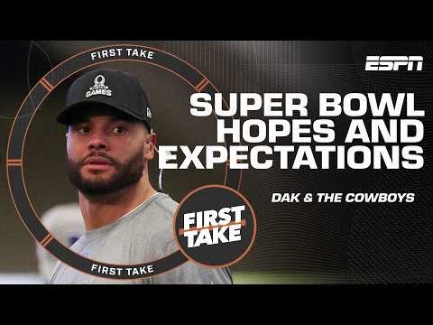 The Cowboys' Outlook ➡️ Super Bowl hopes, BRUTAL schedule & Dak Prescott's expectations | First Take