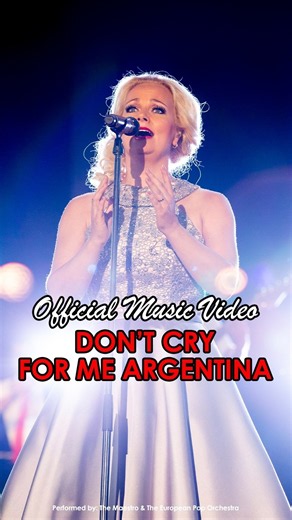 EVITA: Don't Cry For Me Argentina #shorts - The Maestro & The European Pop Orchestra