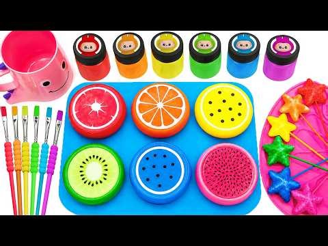 Satisfying Video DIY How To Make Rainbow Super Giant Glitter Slime Sound Lollipop SPRUNKI Cand ASMR