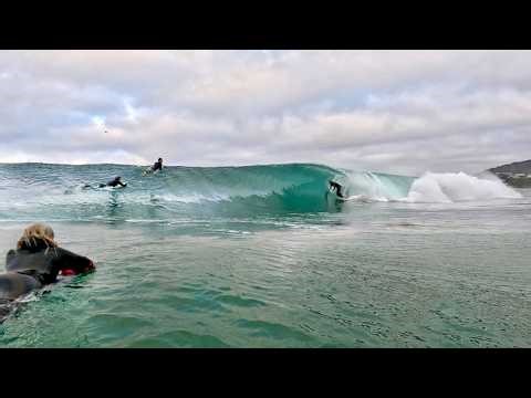 Heavy Storms Brought CLEAN surf and PUMPING river wave!