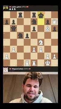 Magnus Carlsen Sacrifices a Rook to Win a Trapped Knight in 1-bullet Chess #chess