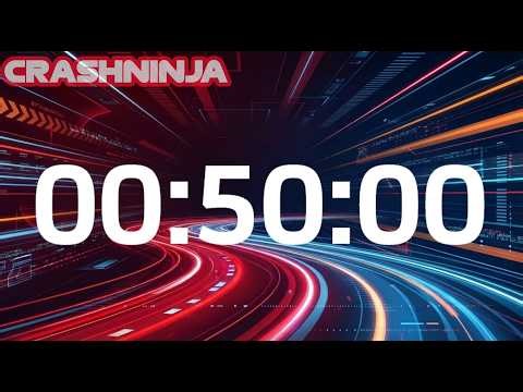 50 Minute Countdown Timer ⏱️ (No Music)