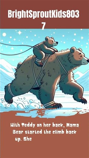 🐻 Mama Bear Saves Her Cub in the Snow! ❄️💙 | Kids Bedtime Story