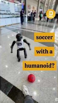 Playing soccer with a humanoid... kind of? #trending #robot #technews