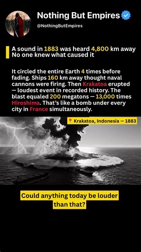 The Blast That Shook the Entire Planet #ancientsecrets #history #didyouknow #shockinghistory #shorts
