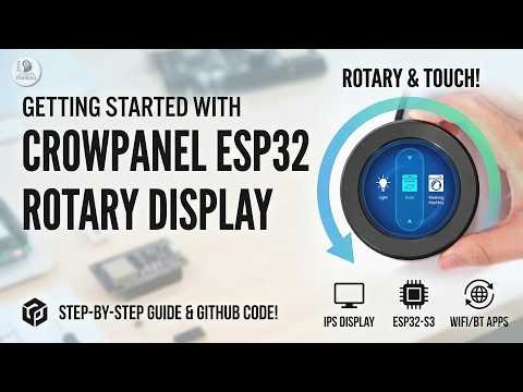 CrowPanel ESP32 Rotary Display Tutorial + DIY LED Dimmer project