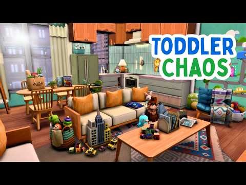 SURVIVING a Toddler run Apartment?! | The Sims 4 (Speed Build)
