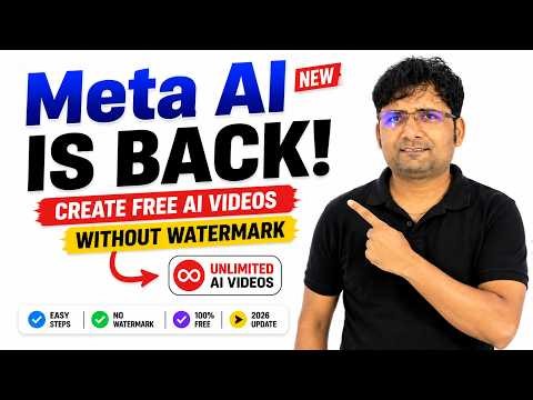 Meta AI is BACK! 🔥 Create FREE & UNLIMITED AI Videos (No Watermark) | Vibes.AI
