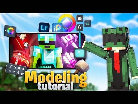 Minecraft modelling on phone: full step by step tutorial 