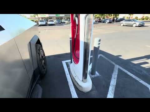 Tesla Cybertruck PROBLEMS with charging too FAST?? HVAC issues in Arizona! @tesla #ev #tesla
