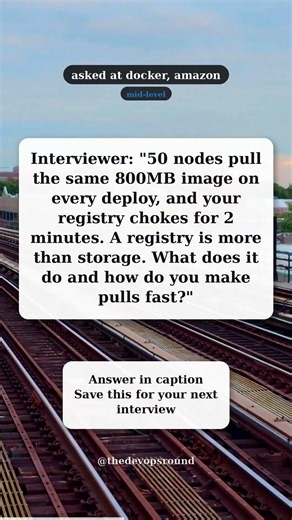 Container registries and fast image pulls | DevOps interview