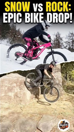 Snow vs Rock: Extreme MTB Skills Challenge! 🏔️🔥#MTB #MountainBiking #BikeStunts #ExtremeSports