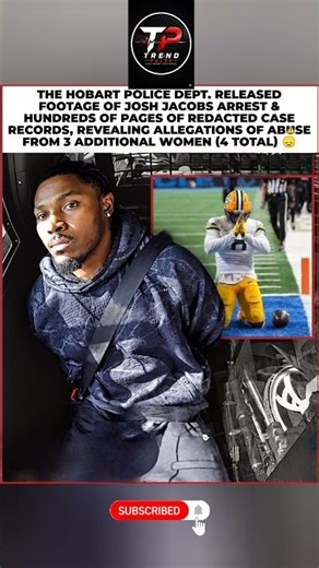 Hobart Police Release Josh Jacobs Arrest Footage, 3 More Women Allege Abuse#JoshJacobs #NFL #shorts