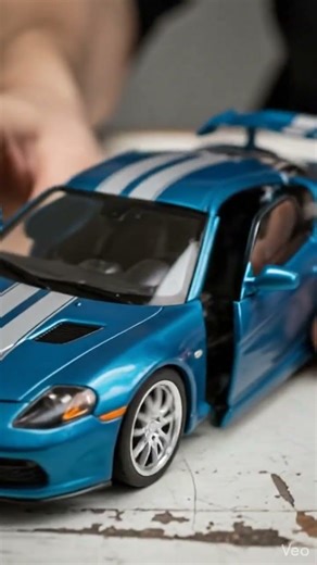 Cube EXPLODES Into a Blue Race Car 🏎️ #shorts #transformation